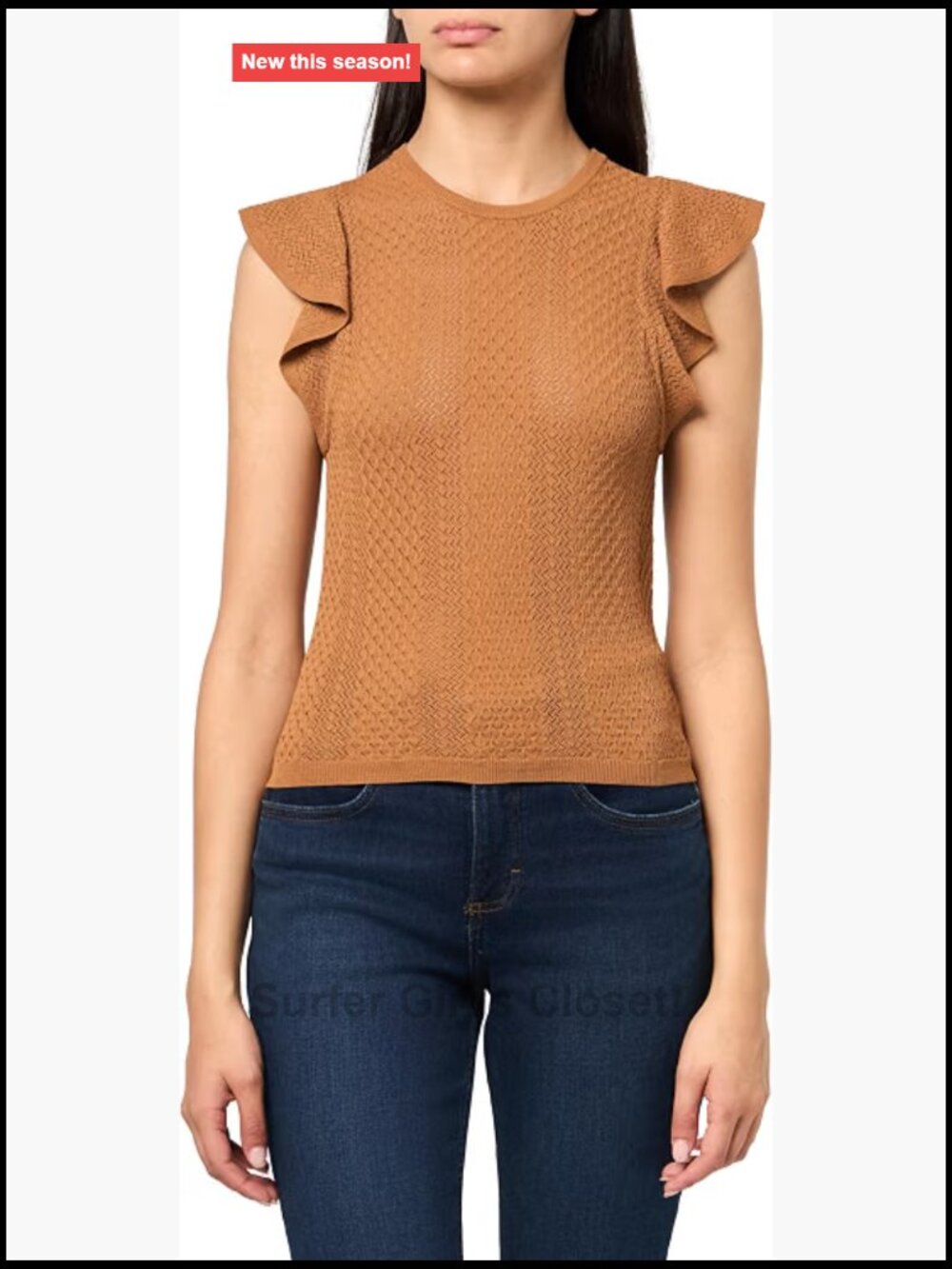 PAIGE Margo Tank - Delicate Ruffle Tank Top, Viscose/Nylon Blend